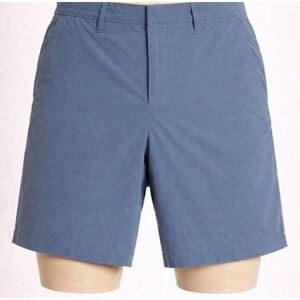 NWOT All In Motion AIM Men's Flat Front 9" Inseam Stretch Blue Golf Shorts 40